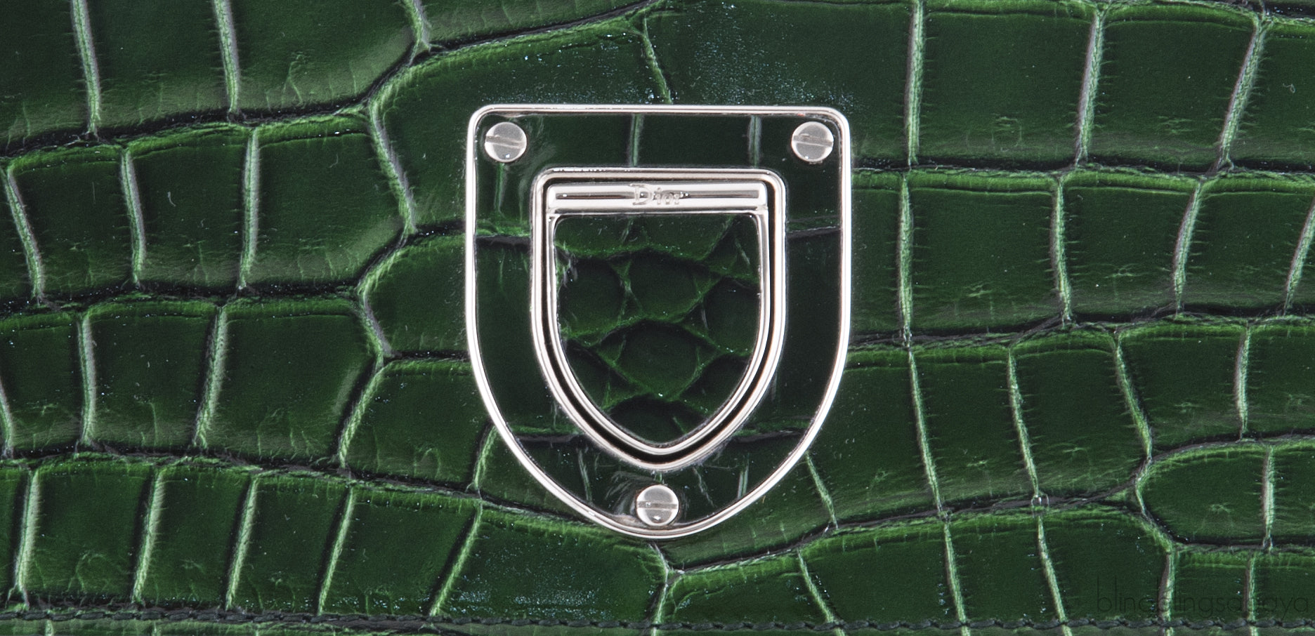 Diorever Bi-Color Crocodile Medium Bag*