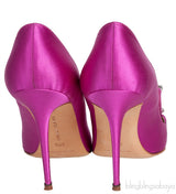 Borlak Fuchsia Satin Heels