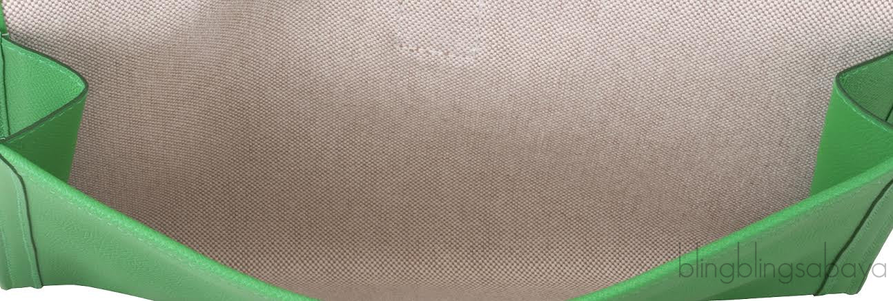 Jige Envelope Bamboo Green Clutch