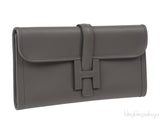 Hermes Jige Elan 29 Swift Etain Clutch