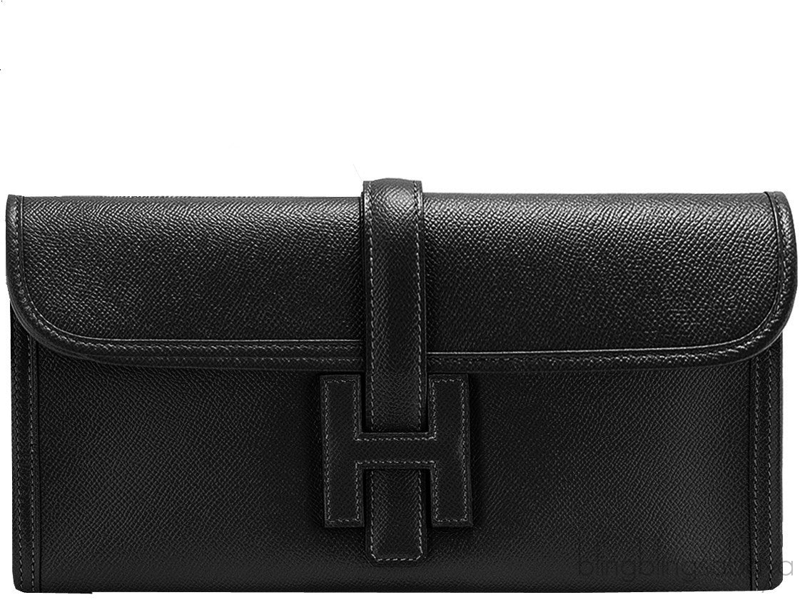 Jige Black Epsom Clutch GM