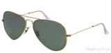 RB3025 Aviator Metal Sunglasses