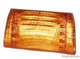 Nancy Gonzalez Orange Crocodile Studded Clutch
