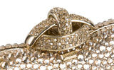 Gold Crystal Embellished Clutch