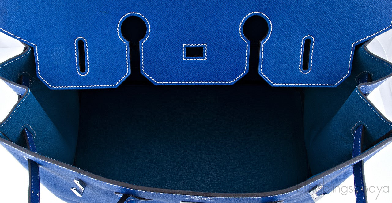 Birkin 35 Blue Electric Epsom