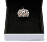 Pearl Diamond Matelasse Ring