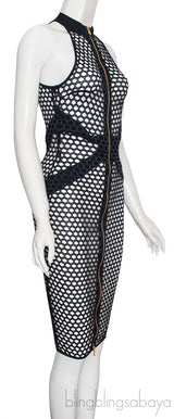 Black Perforated Dress