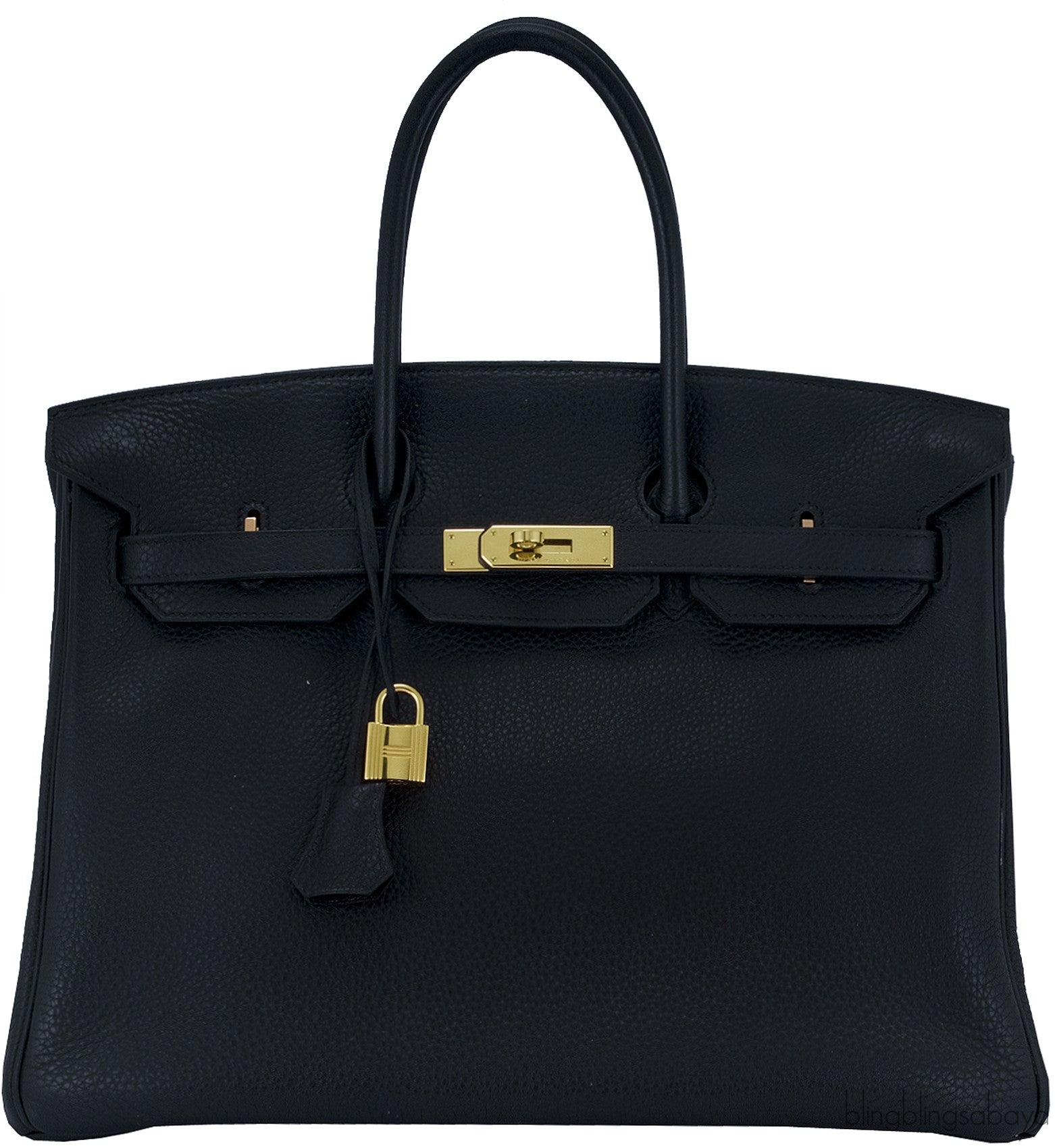 Birkin 35 Black Taurillon Clem GHW