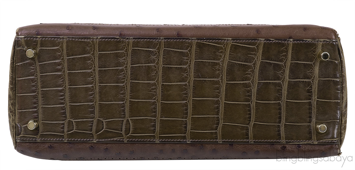 Kelly 32 Grand Marriage Crocodile Bag