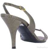 Night 90 Lizard Slingback Heels