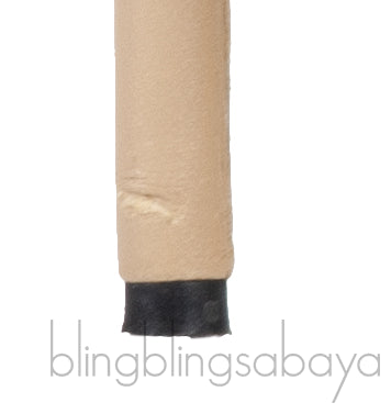 Beige Leather/Black Canvas Slingback Shoes