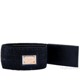 Dolce & Gabbana Black Elastic Waist Belt