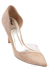 Gold Crystal PVC Heels