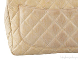 Crinkled Patent Quilted Flap Bag Jumbo