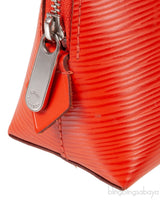 Louis Vuitton Orange Cosmetic Pouch Epi Leather