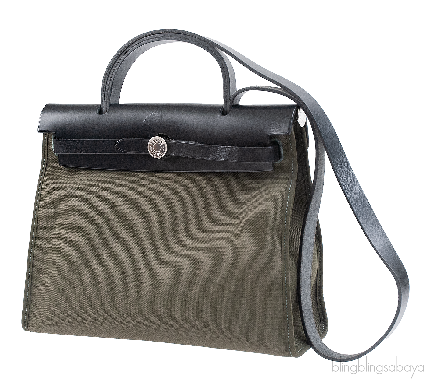 Hermes Herbag Zip PM Olive Green