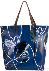 Blue Printed PVC Tote
