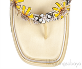 Roger Vivier Light Yellow Slide Blossom Platform Mule