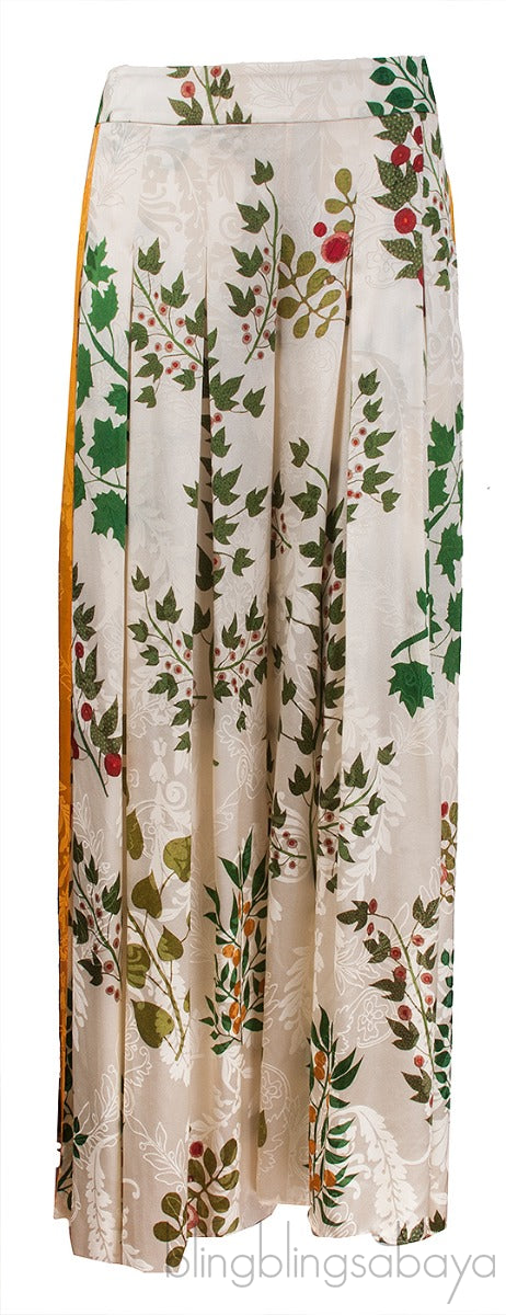 Printed Halter Blouse & Wide Leg Trouser
