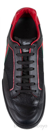 Mesh Fabric Leather Vintage Tennis Web Sneakers