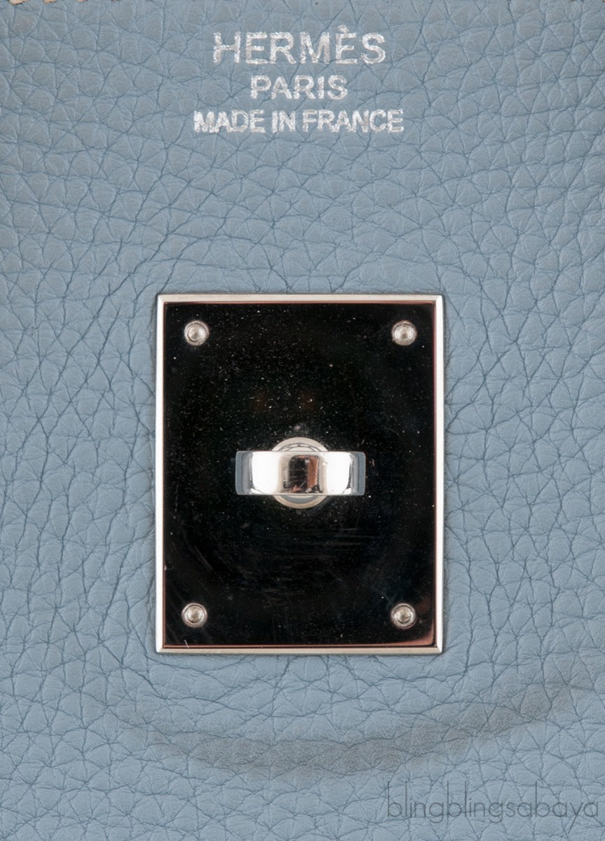 Birkin 35 Blue Lin Togo PHW