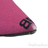 Silk BB Pink Knife Pointed Toe Mules