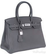 Birkin 30 Etain Togo PHW
