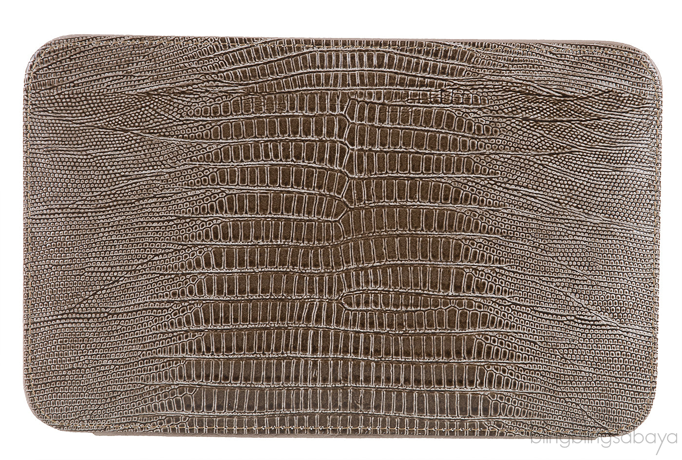 Coil Cuffbox Lizard Print Clutch