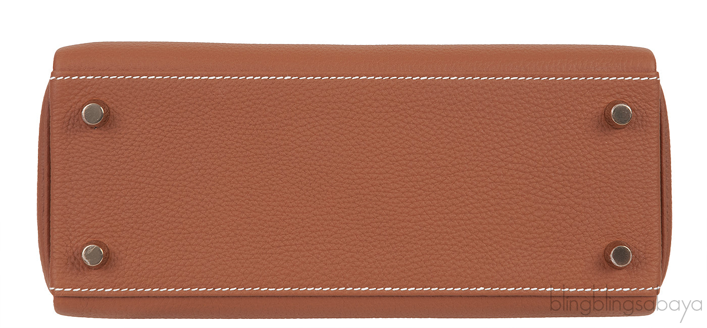 Kelly 25 Gold Togo Retourne GHW
