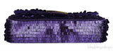 Baguette Purple Sequined Bag