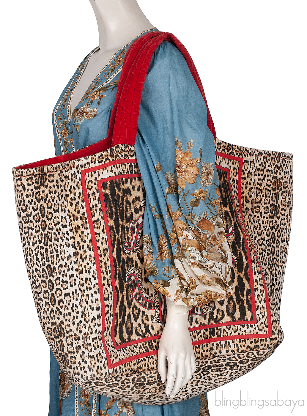 Leopard Print Beach Tote Bag