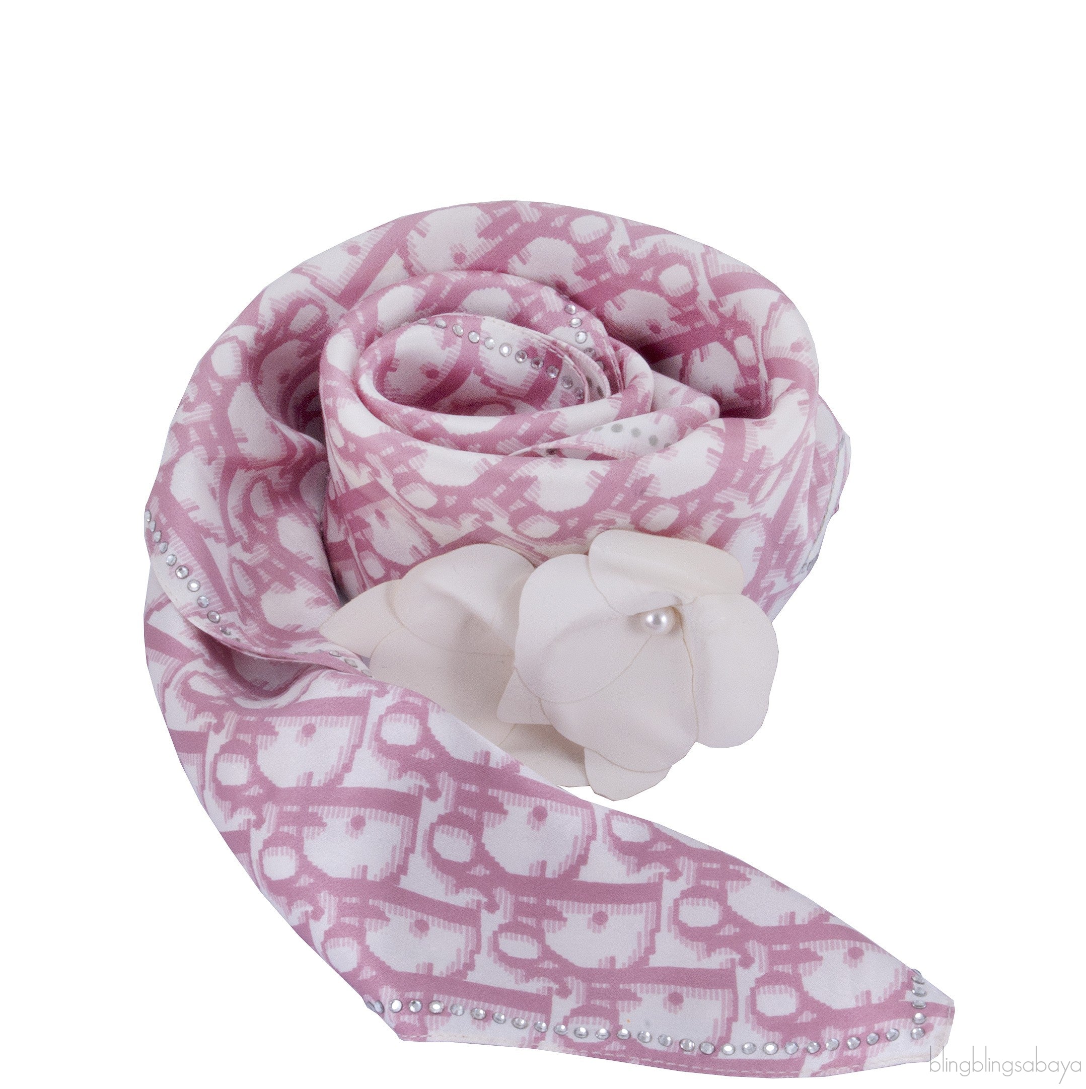 Pink Girly Silk Scarf