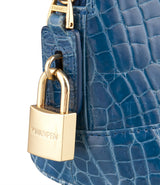 Treasure Chest Blue Crocodile Bag