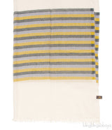 Stripe Print Off-white Stole