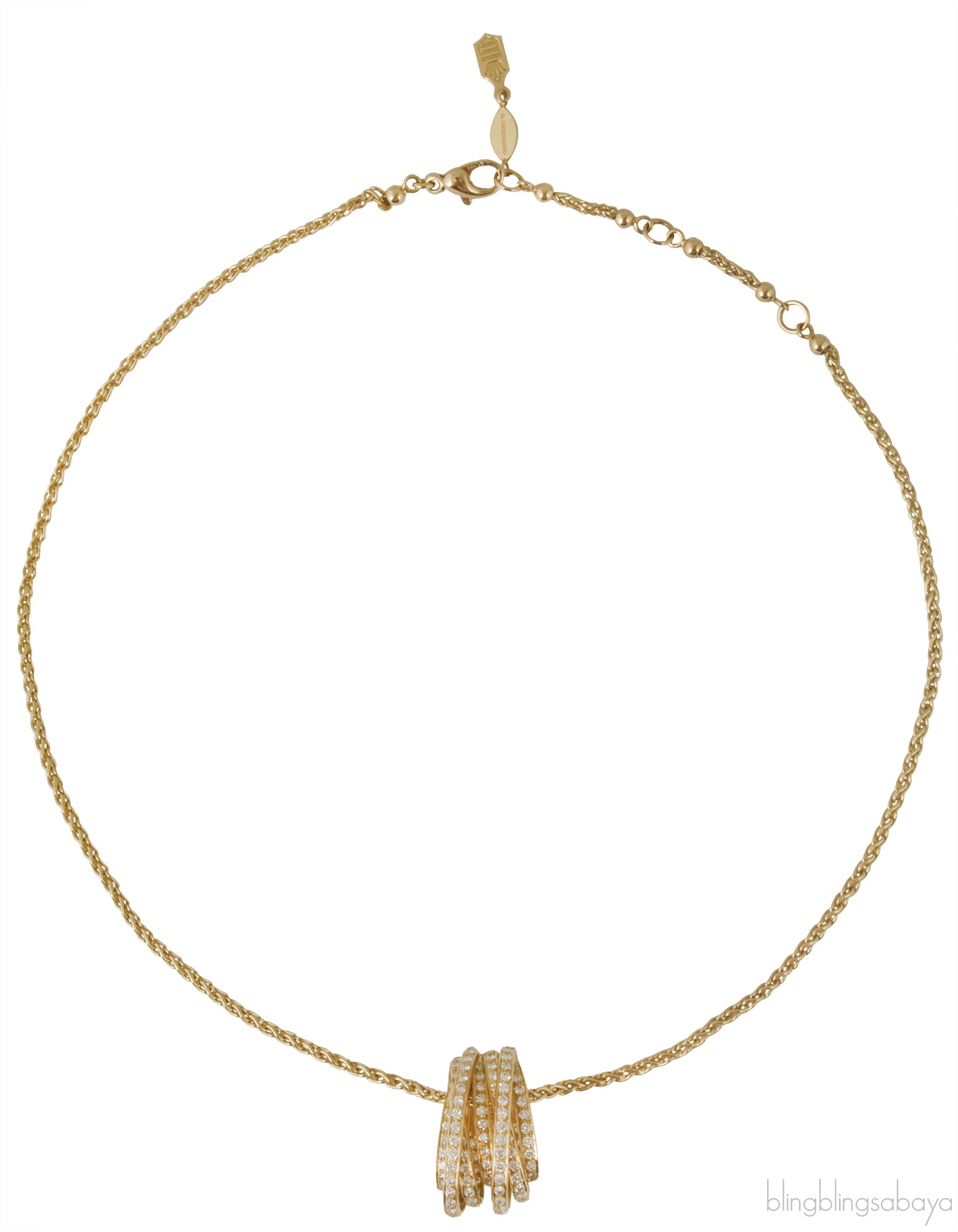 Allegra Diamond YG Necklace