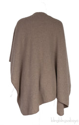 Brown Cashmere Poncho