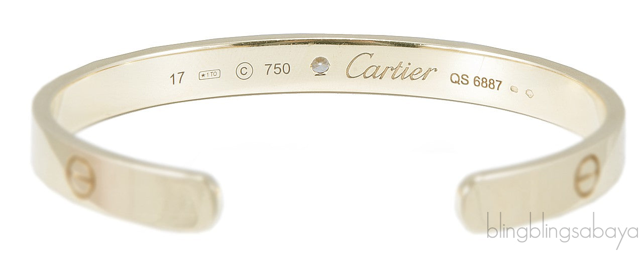 LOVE Open Cuff Diamond Bracelet