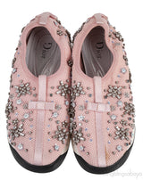 Pink Embellished Fusion Sneakers
