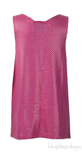 Gucci Pink Guccy and Star Metallic Gold Tank Top