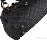 Black Quilted Stam Bag