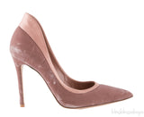 Velvet & Satin Pointed Toe Heels