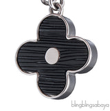 Louis Vuitton Black Fleur D'Epi Bag Charm