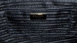Black Saffiano Double Zip Large Tote