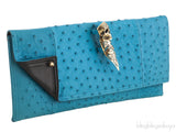 Ostrich Knuckle Ring Clutch