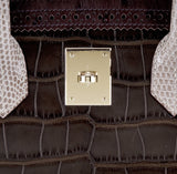 Birkin Ghillies Croc Lizard Ostrich