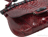 Gucci Red Python Nouveou Mini Shoulder Bag