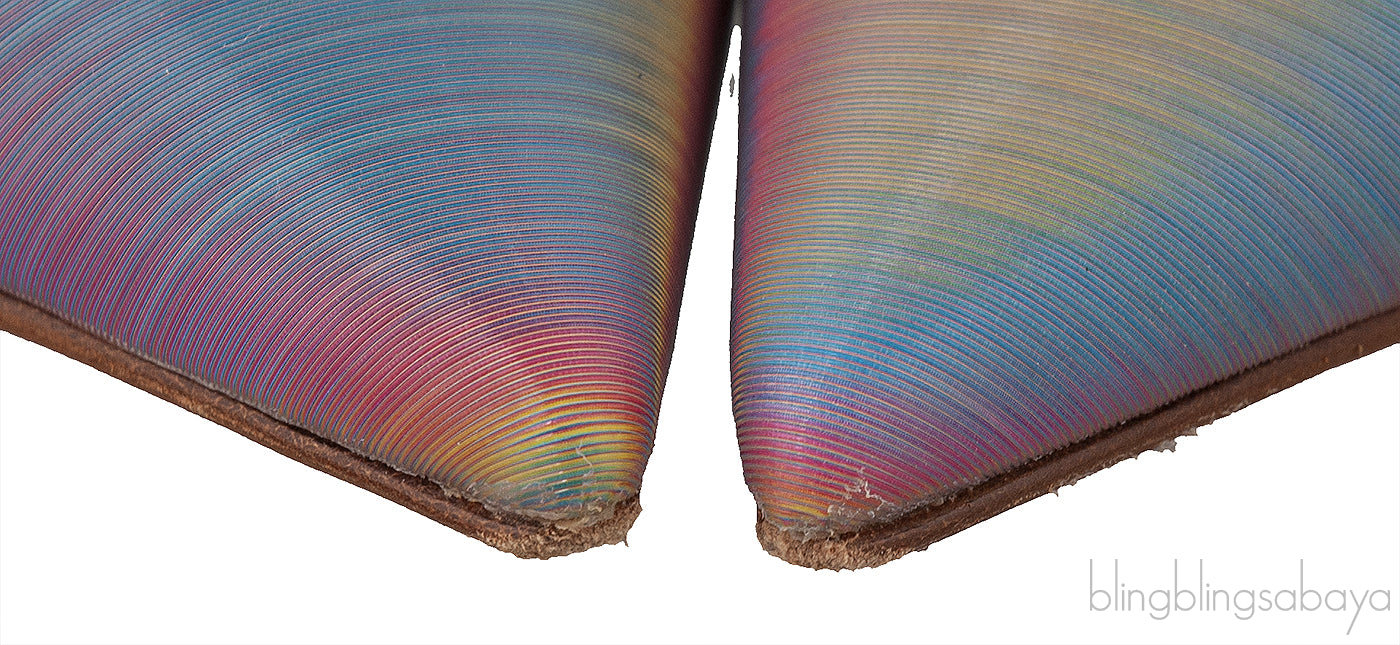 Gilda Crystal -Embellished Iridescent  Leather Mules