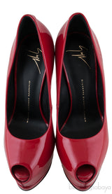 Red Patent Platform Heel