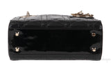 Mini Lady Dior Black Quilted Leather GHW