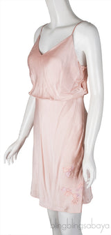 Nude Satin Cami Dress
